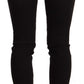 Chic Slim-Fit Black Washed Jeans