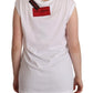 Chic Floral Motif Cotton Tank Top