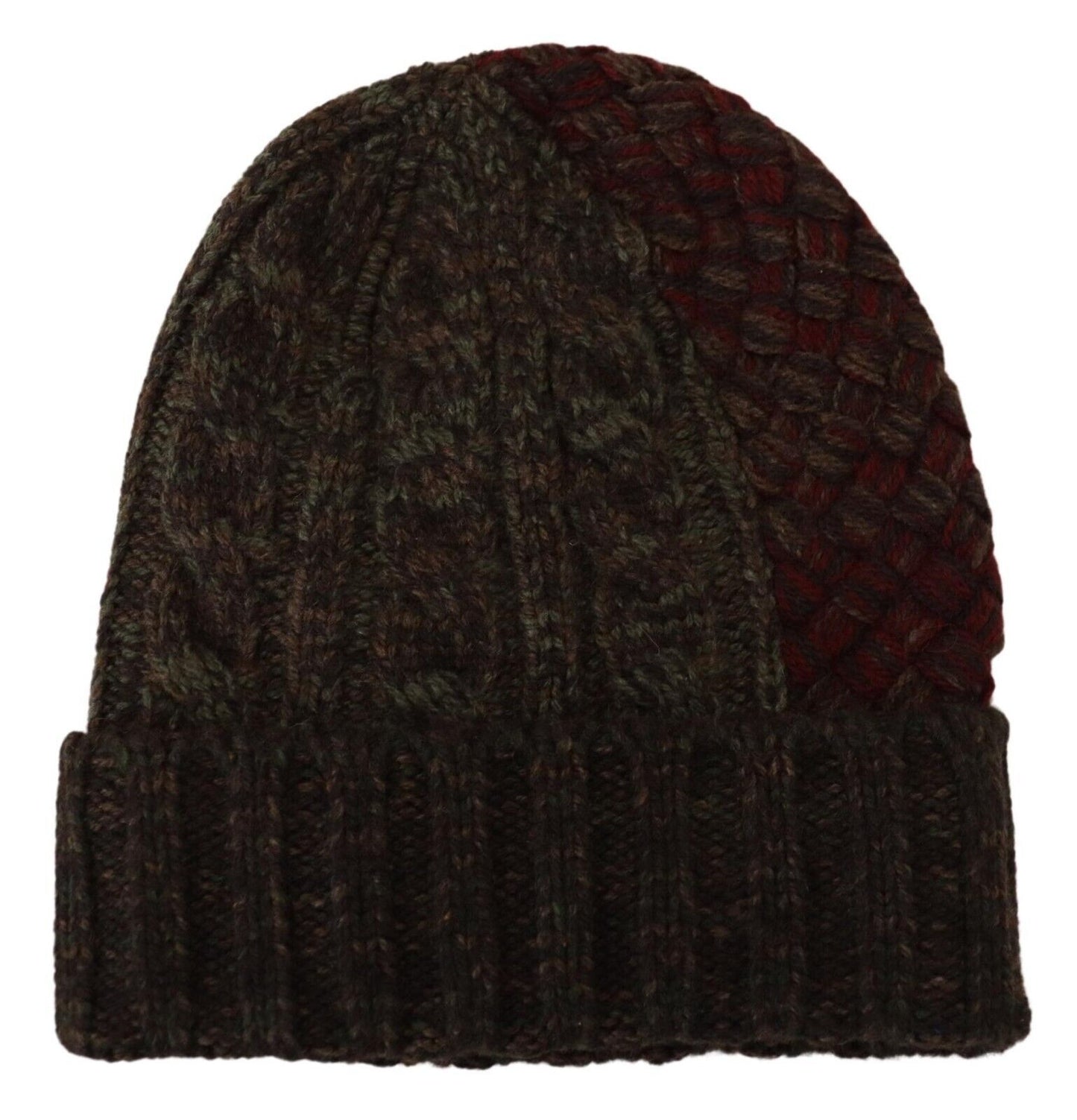 Multicolor Virgin Wool Cashmere Beanie