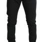 Black Skinny  Cotton Stretch Denim Jeans