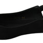 Black Flats Slingback Charmeuse Shoes