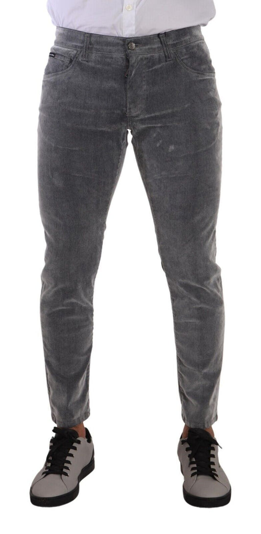 Slim Fit Chic Gray Skinny Jeans