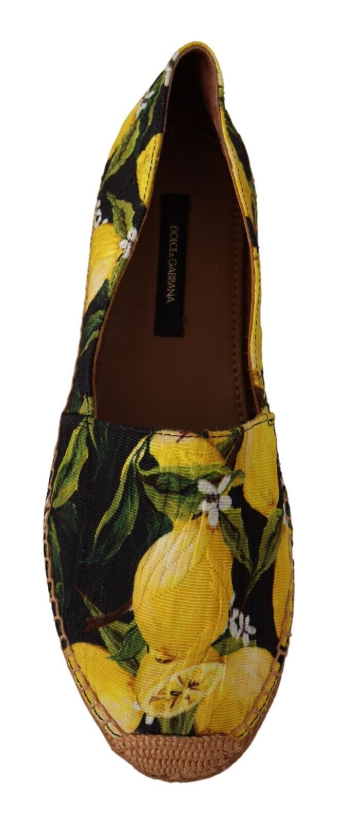 Chic Lemon Print Espadrilles Flats