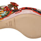 Elevate Your Step in Multicolor Brocade Heels