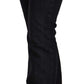 Chic Dark Blue Boot Cut Designer Jeans