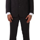 Sleek Grey 2-Piece Mens Suit with Notch Lapels