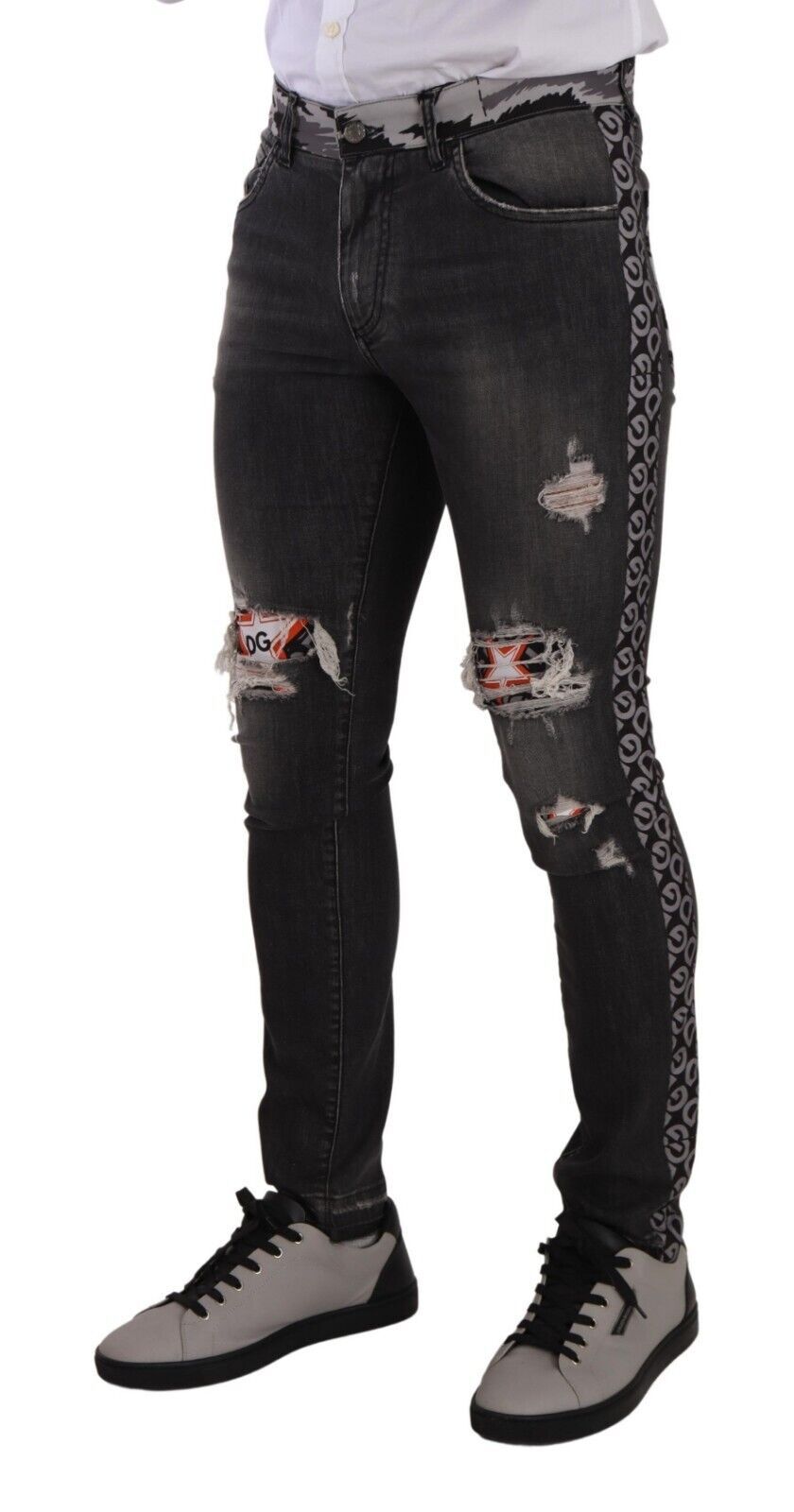 Elegant Slim Fit Distressed Skinny Jeans