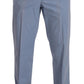 Elegant Light Blue Chinos Dress Pants