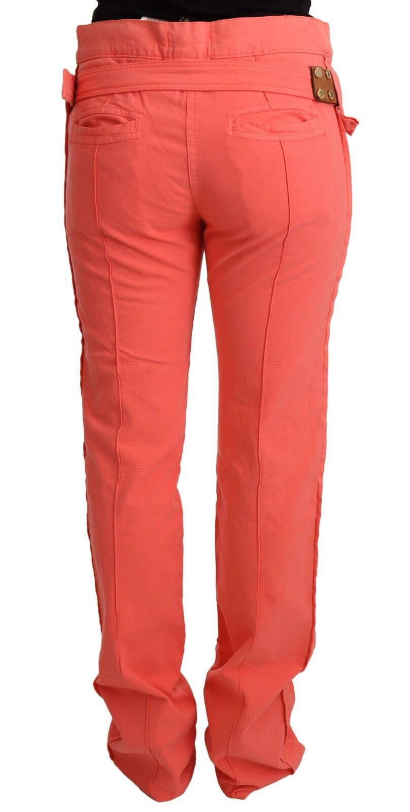 Chic Orange Mid Waist Skinny Jeans