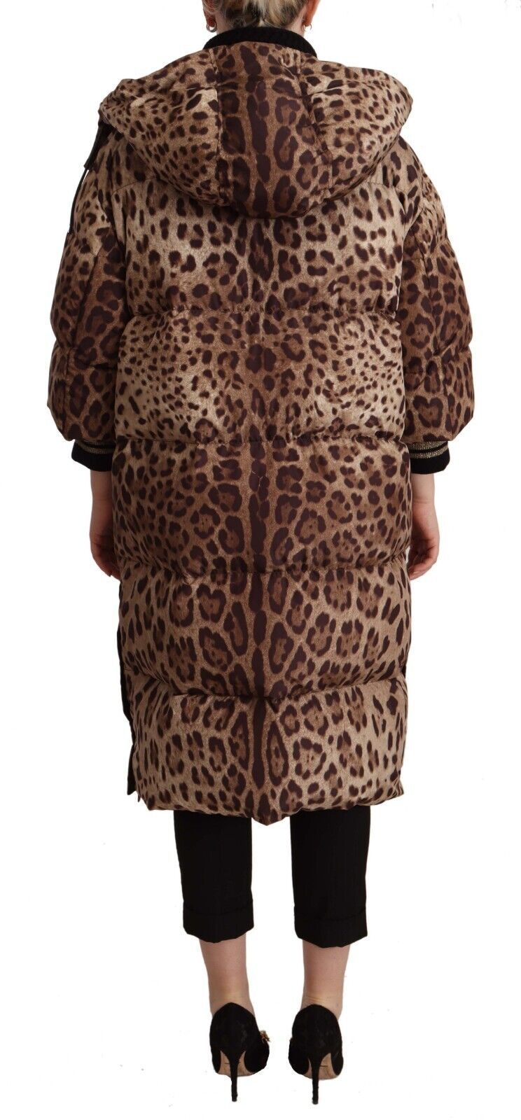 Elegant Leopard Print Long Jacket