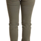 Chic Green Low Waist Skinny Jeans