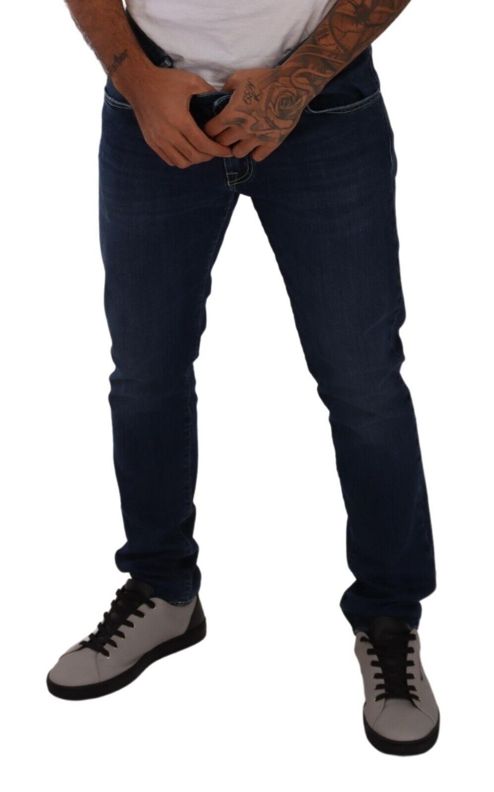 Sleek Slim Fit Blue Denim Jeans