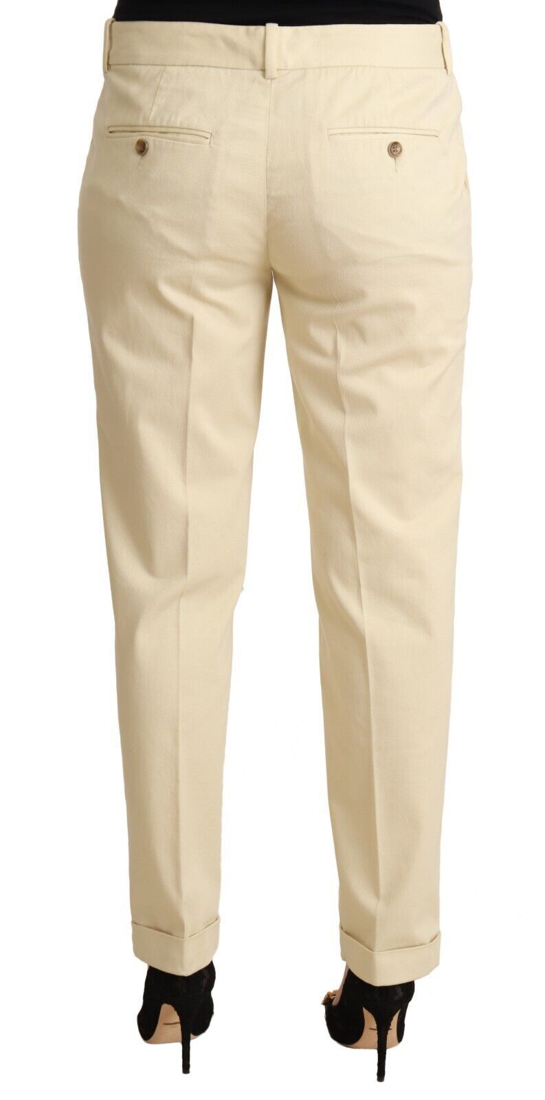 Elegant Mid Waist Tapered Trousers