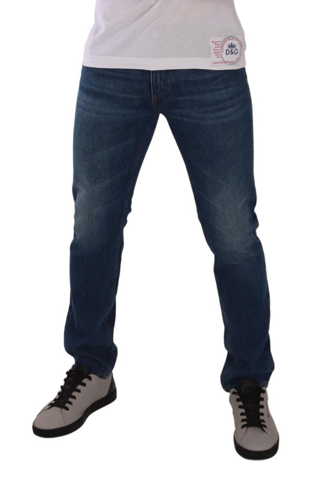 Elegant Dark Blue Skinny Denim Jeans