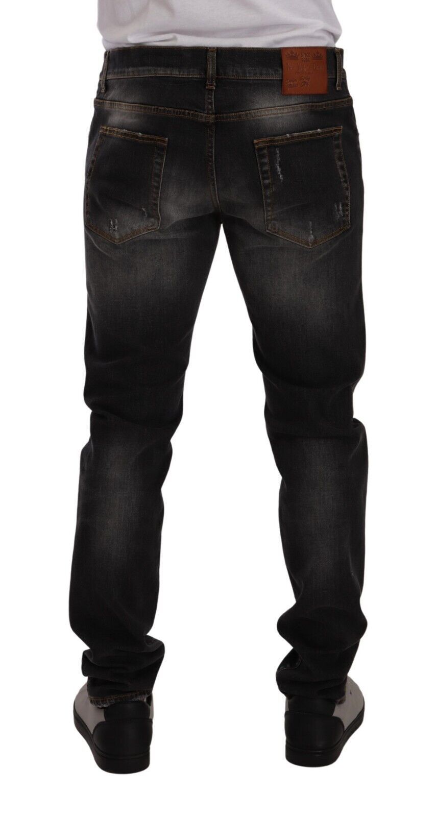 Slim Fit Gray Wash Denim Elegance