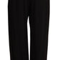 Elegant High Waist Straight Trousers