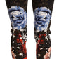 High Waist Floral Skinny Trousers