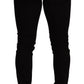 Elegant Slim Fit Black Denim Jeans