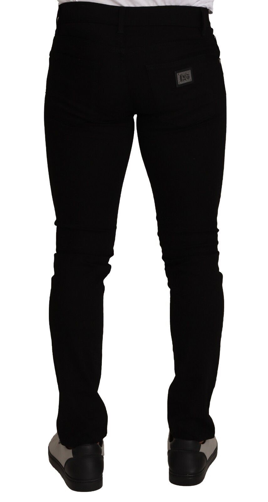 Elegant Slim Fit Black Denim Jeans