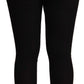 Black Cashmere Stretch Waist Tights Pants