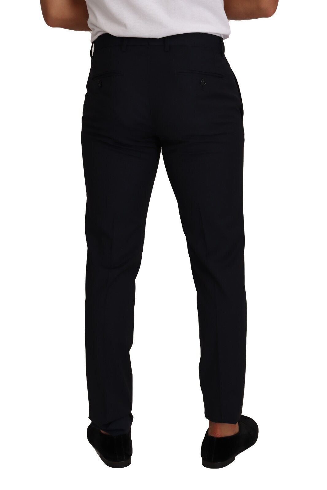 Elegant Slim Fit Wool Trousers