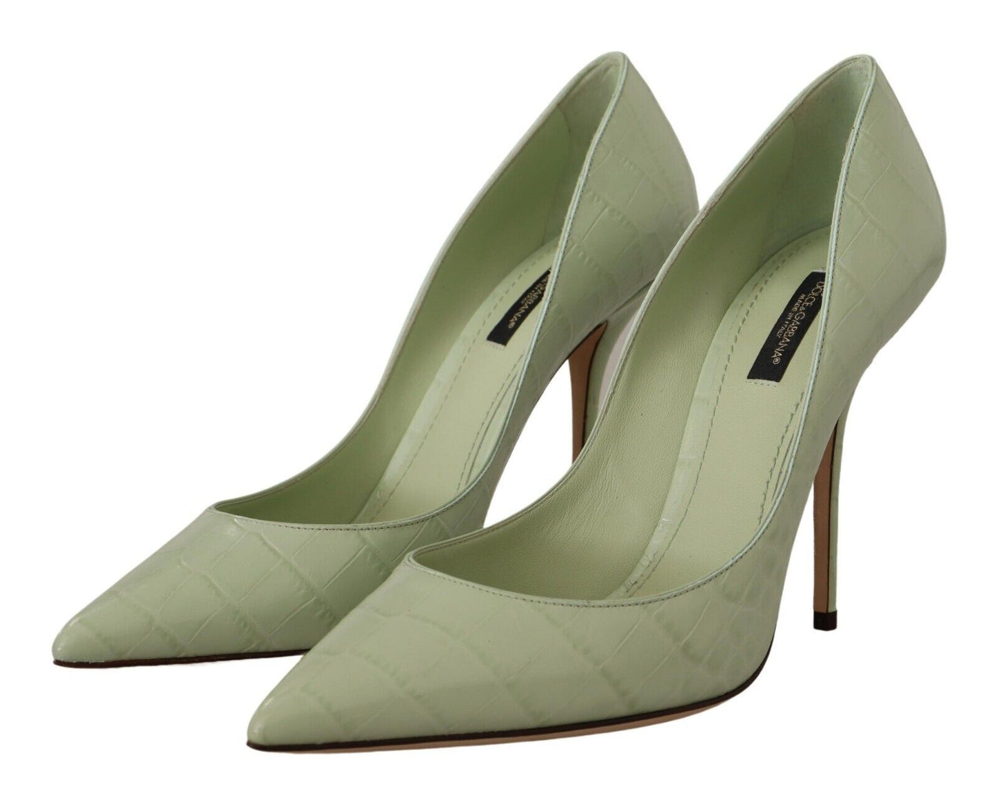 Emerald Green Leather Heels