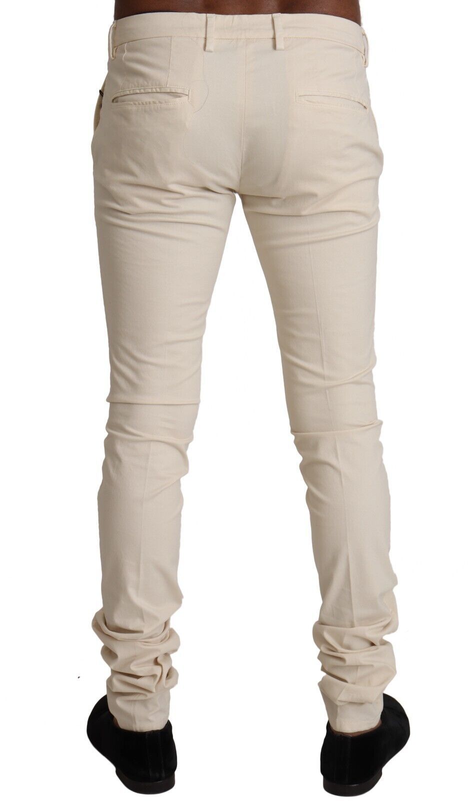 Elegant Off White Slim Fit Skinny Pants