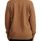 Chic Beige Cashmere Crewneck Sweater with #dgfamily Motive