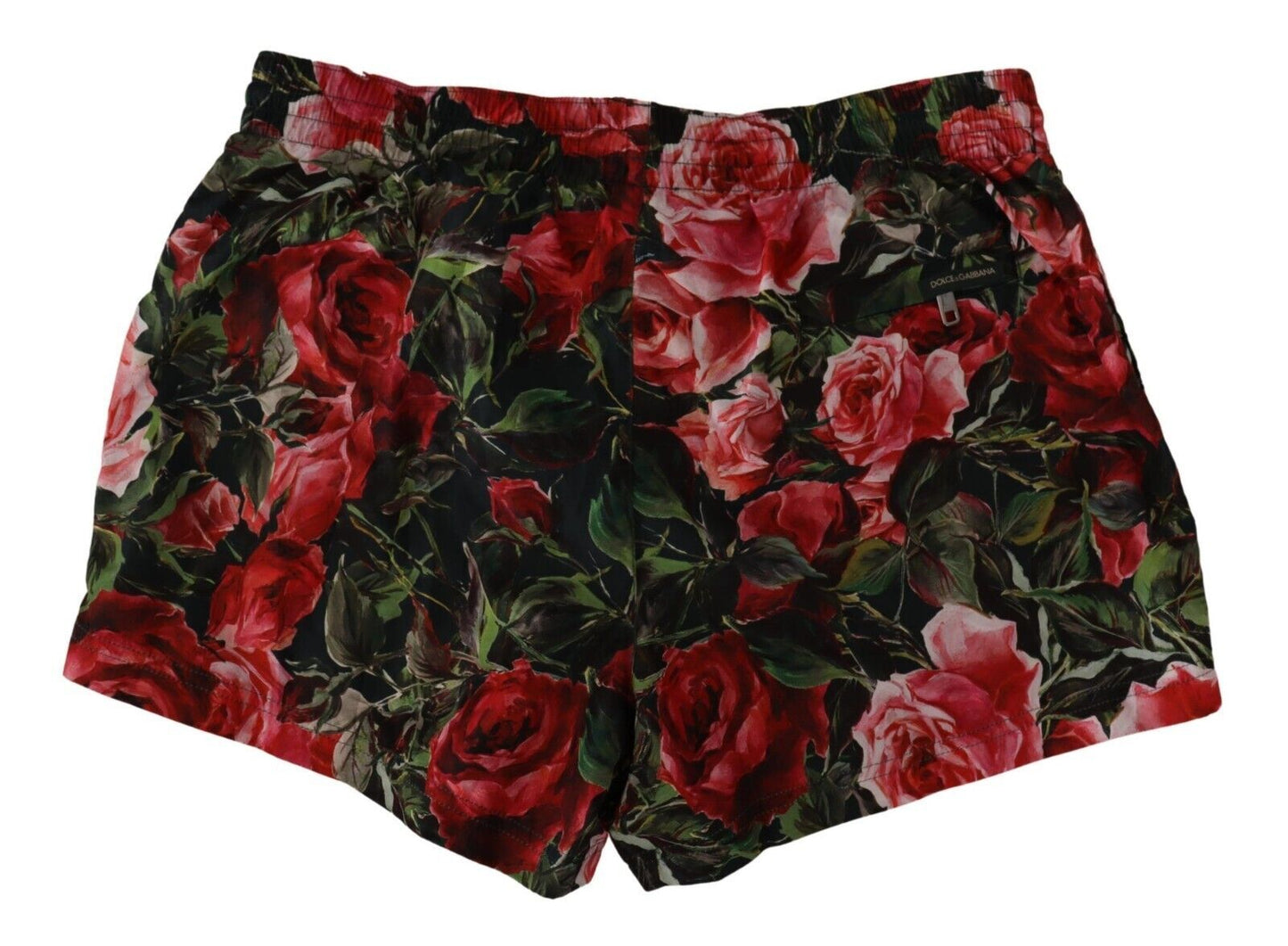 Multicolor Rose Print Swim Shorts