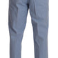 Elegant Light Blue Chinos Dress Pants