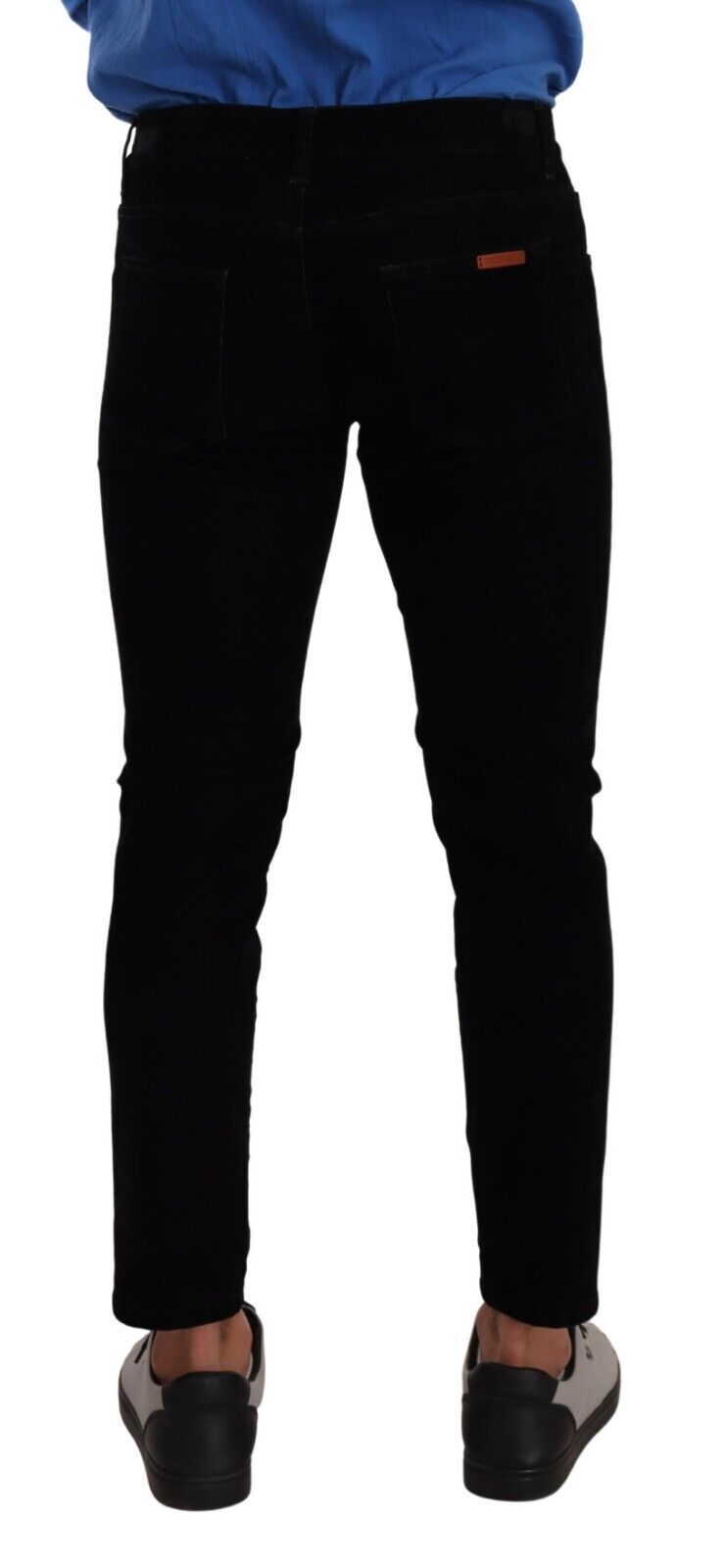 Italian Designer Slim Fit Black Skinny Jeans