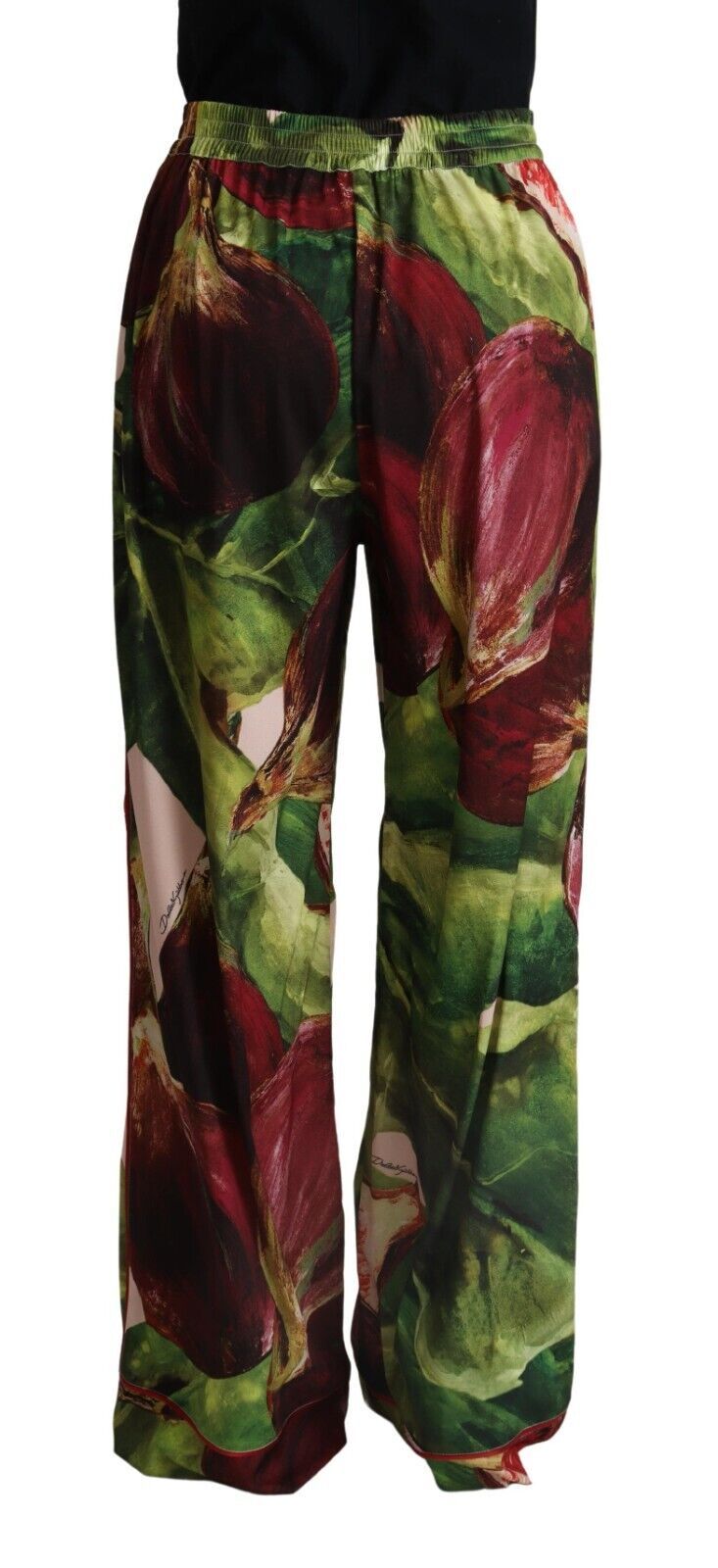 Multicolor Figue Mid Waist Wide Leg Pants