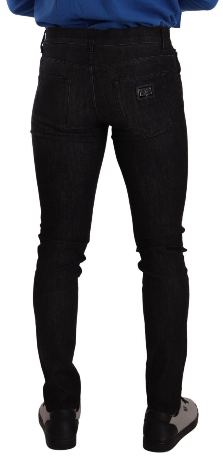 Chic Gray Slim Fit Skinny Denim Jeans