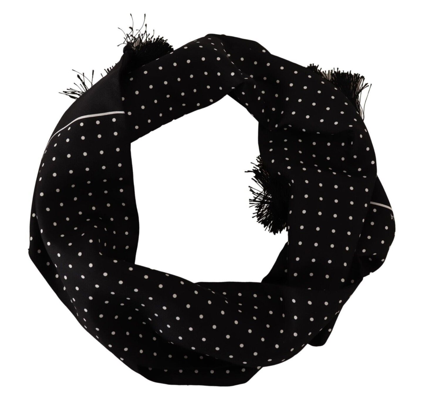 Elegant Polka Dots Silk Scarf