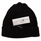 Elegant Black Wool Blend Beanie