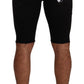Chic Slim-Fit Black Shorts