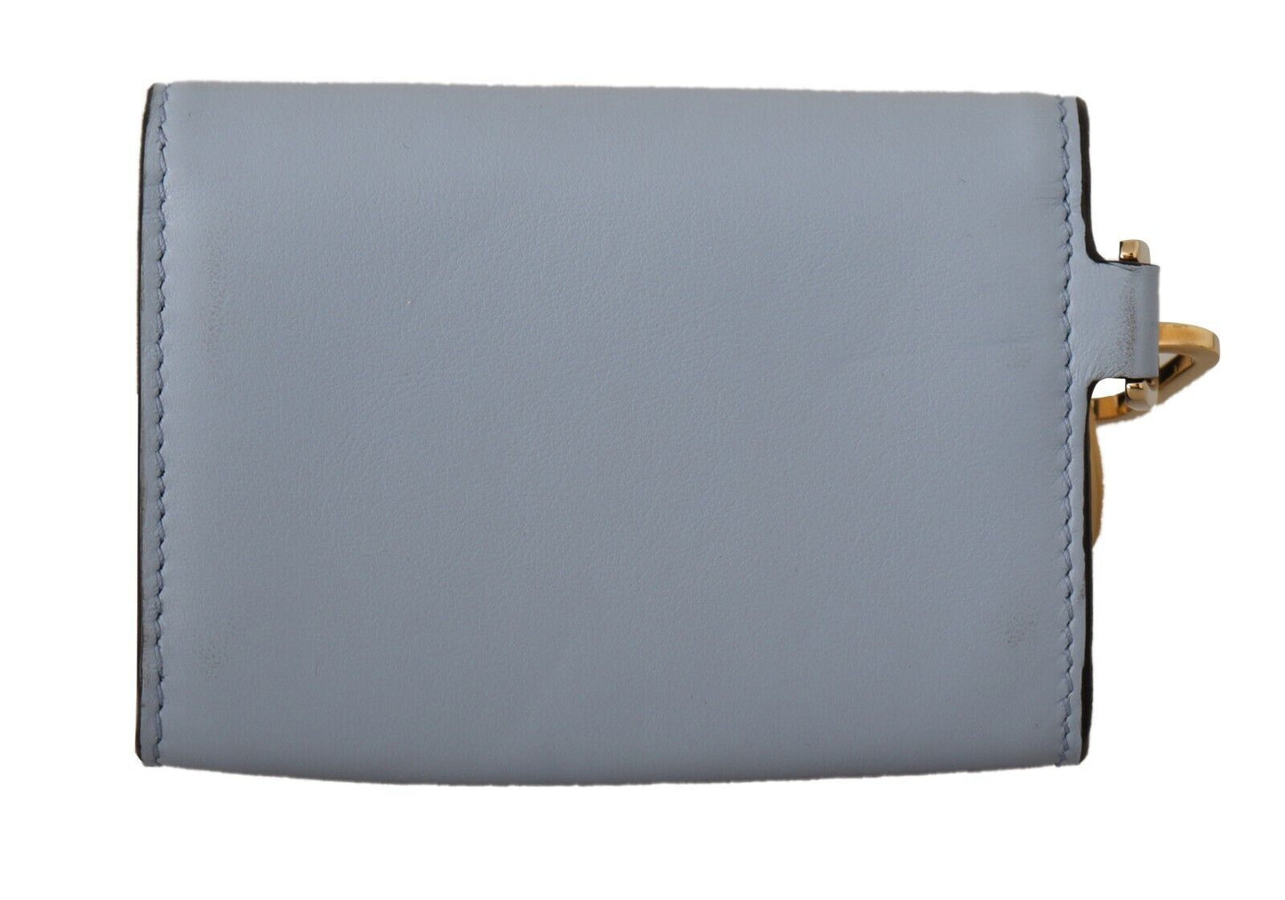 Chic Light Blue Leather Coin Purse