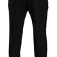 Elegant Black Cotton Dress Pants