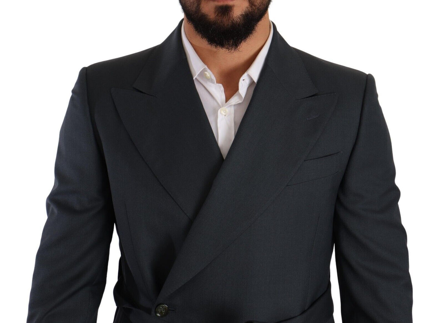 Elegant Slim Fit Silk-Wool Blend Blazer