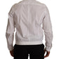White Cotton Button Down Men Collared Shirt