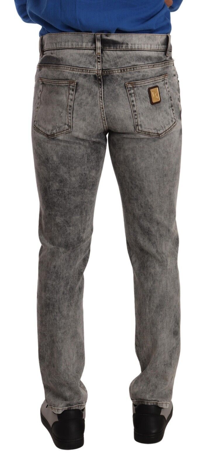 Sleek Grey Stretch Skinny Jeans