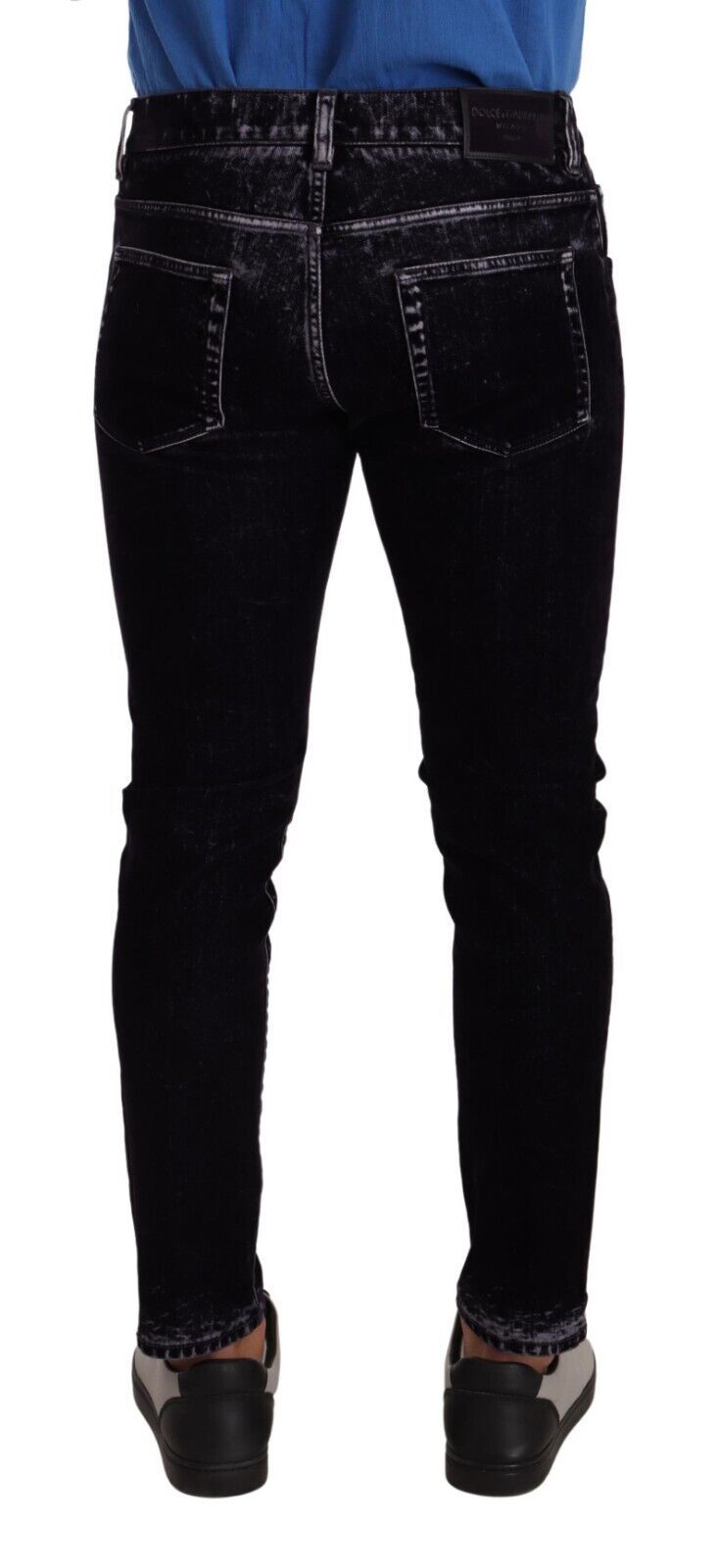 Purple Cotton Stretch Skinny Men Denim Jeans