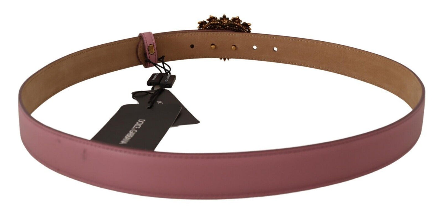 Regal Heart Buckle Patent Leather Belt