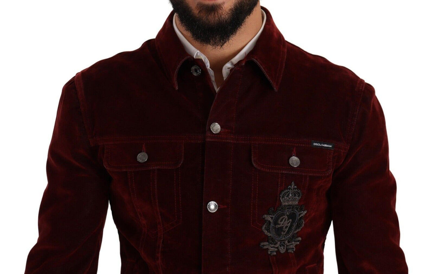 Elegant Burgundy Biker Velvet Jacket