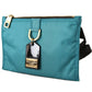 Chic Blue-Green Nylon Sling Wallet
