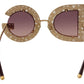 Elegant Crystal Embellished Women's Sunglasses