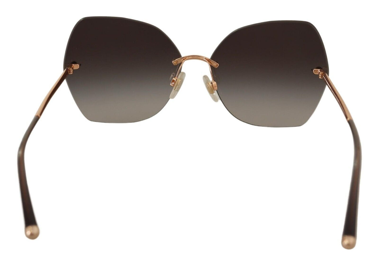 Elegant Gold-Tinted UV Protection Sunglasses