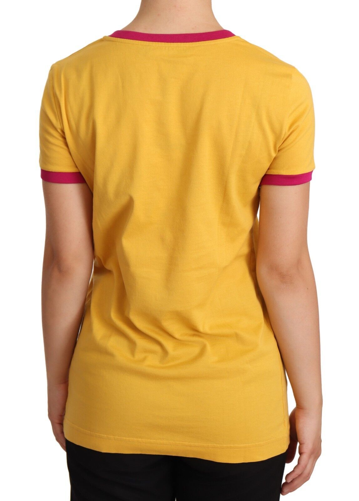 Elegant Yellow Ocher Crewneck Tee