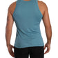 Blue Modal Sleeveless Tank Top T-shirt Underwear