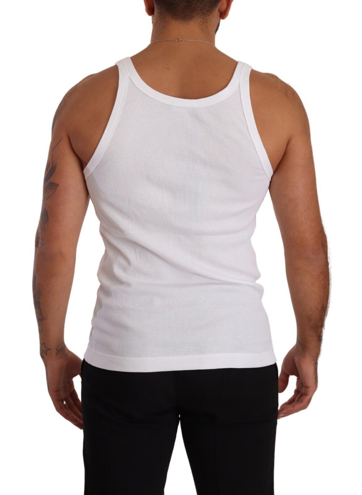 Elegant White Cotton Tank Top